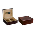 The Chardonnay Dark Authentic Walnut Humidor w/ Humidifier & Hygrometer